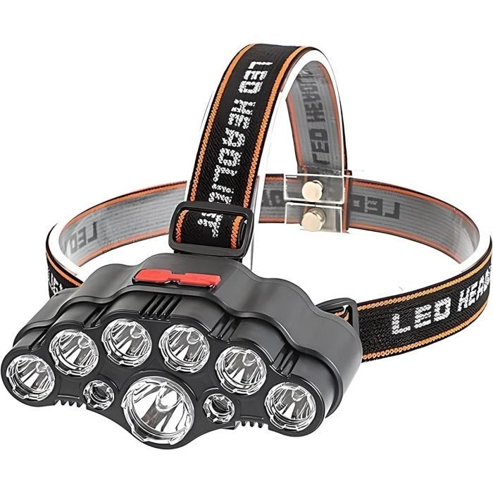 MoKo Lot De 2 Lampes Frontales Rechargeables 300° Avec Capteur Mouvement - Super Lumineuses Pour Camping Et Sport
