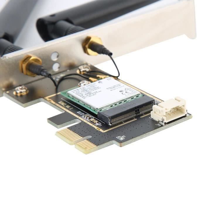 Cartes réseau,Carte PCI-E WiFi sans fil pour Atheros AR5B125 SPS 675794