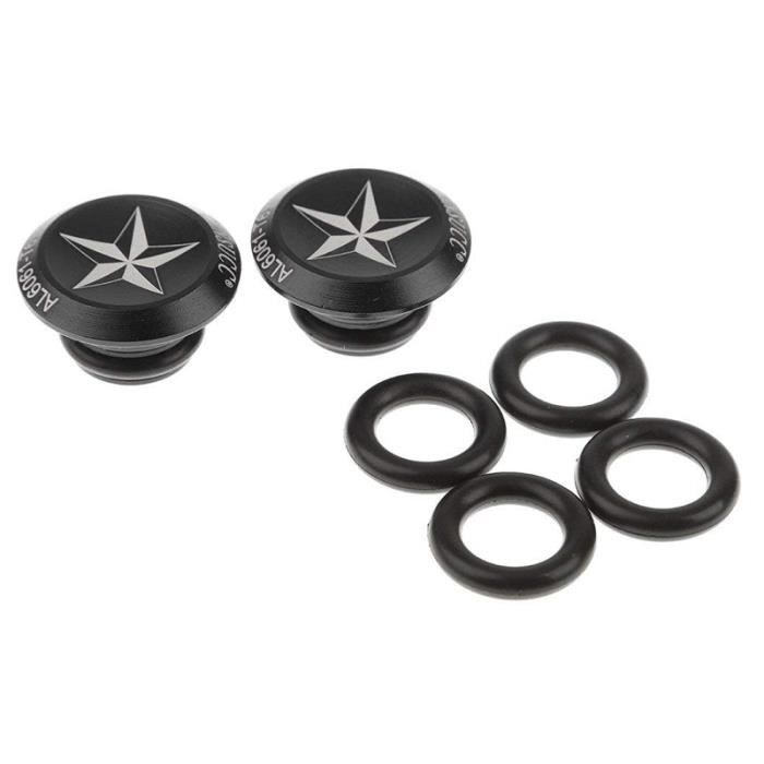Keenso Bouchons de Guidon de v/élo 1 Paire en Alliage daluminium Bouchons dextr/émit/é de Guidon de v/élo poign/ées de Guidon de v/élo Bouchons dextr/émit/é de Barre pour VTT v/élo de Route