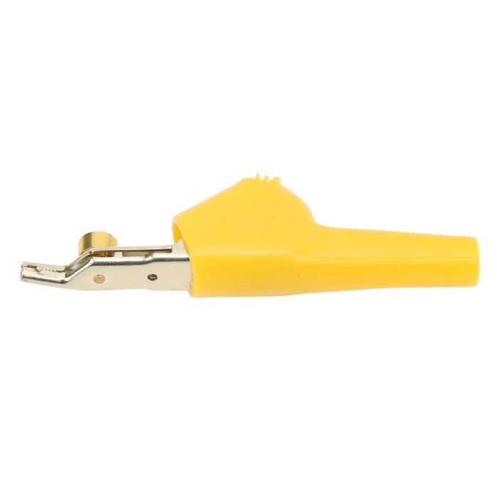 Lot De 10 Pinces Crocodiles Isolées - Pour Tests Électriques - Rouge Et Noir