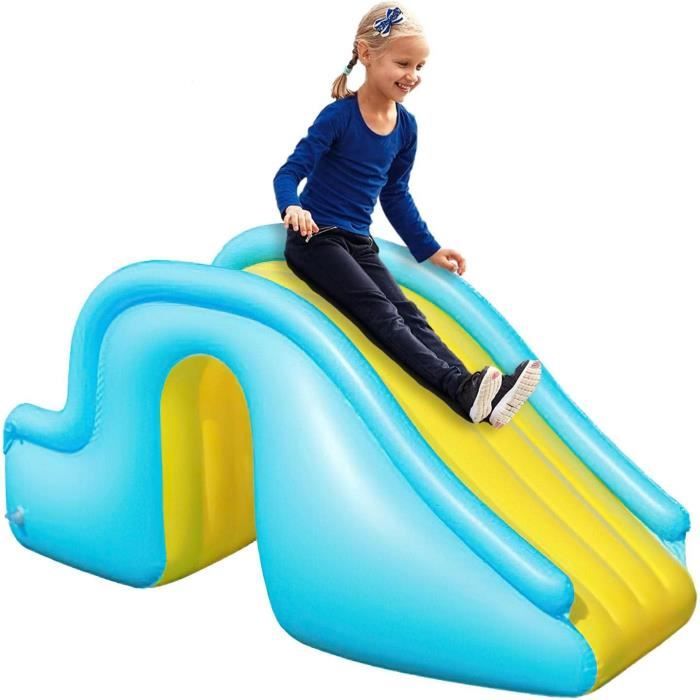 Toboggan de piscine, marche gonflable pour piscine, marches plus larges