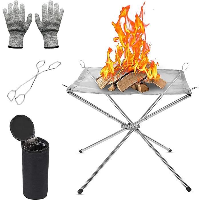 Kit D'outils 5 En 1 Pour Feu De Camp – ShineTrip – Camping Extérieur