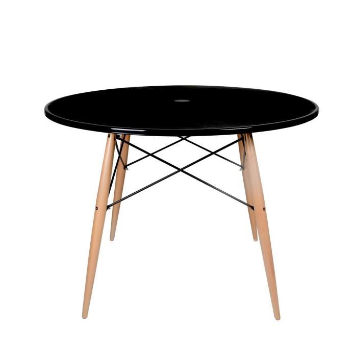 Table TOWERNoirUnique Cdiscount Maison