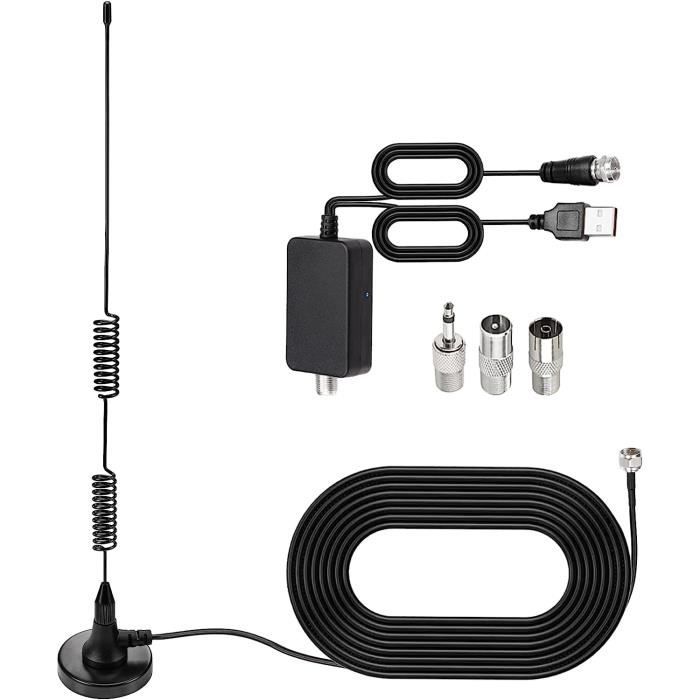 Antenne Radio Fm Dab Dab+ Intérieur Avec Amplification Du Signal 75 Ohm