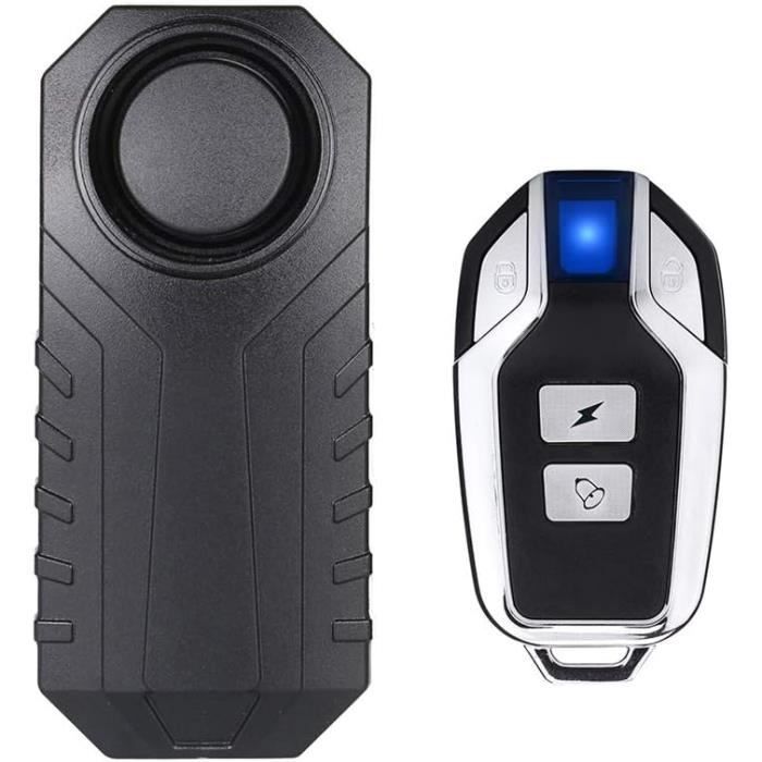 Alarme Moto-Vélo Sans Fil, Alarme Antivol De Sécurité Avec Télécommande, Étanche Ip55, 113 Db Super Fort (Noir)[H229]