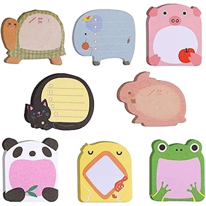360 Notes Autocollantes Chat LIULINY - 12 Motifs Animaux - Sticky Notes Bureau Étude