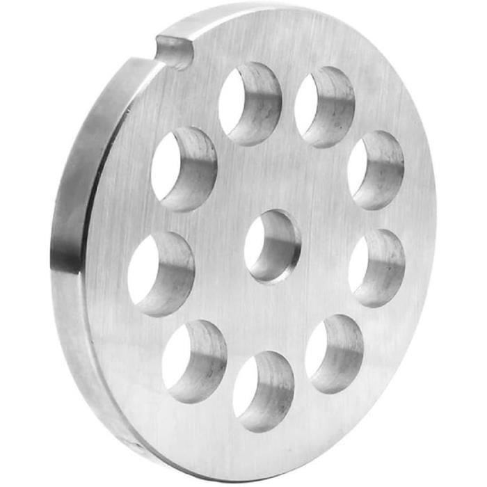 Disque Pour Hachoir à Viande En Acier Inoxydable | Diamètre 6 Mm, Plaque De Rechange Robuste Pour Saucisses, Hamburgers