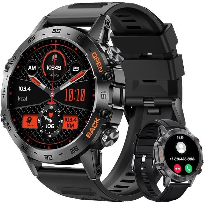 Montre intelligente pour homme Bluetooth Appel Musique Chat vocal pour Montre intelligente pour homme Bluetooth Appel Musique Chat vocal pour