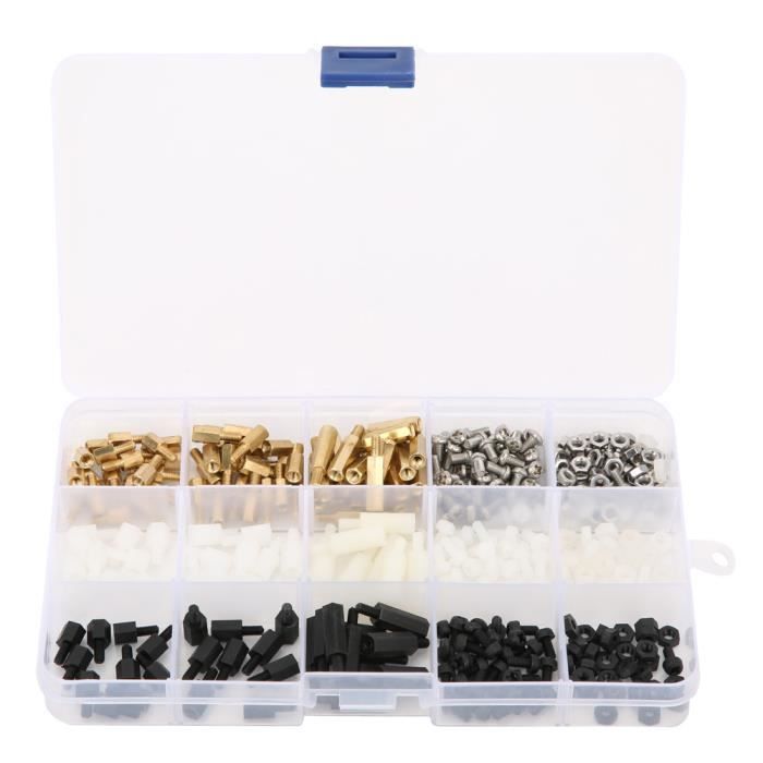 VBESTLIFE entretoise en laiton 360 pièces tête simple tête hexagonale ...