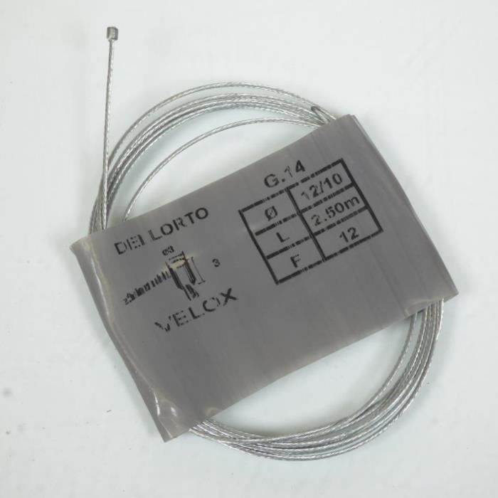 Câble de gaz ou starter VELOX pour mobylette MBK 51V 2.50m Tete 3x3