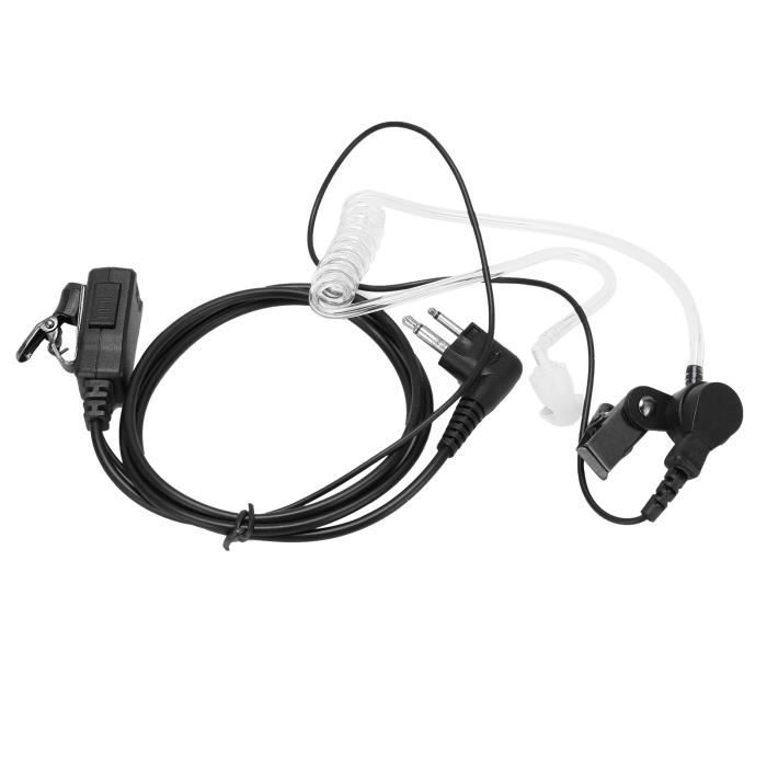 VINGVO Oreillette talkie-walkie Talkie-walkie écouteur Tube d'air écouteur casque ABS pour Motorola CLS1110 CLS1410 Radio