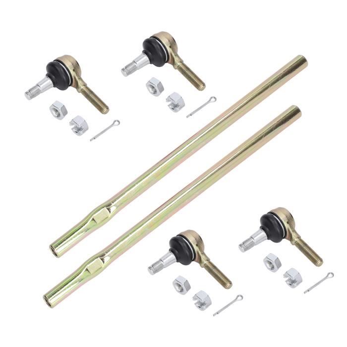 Lot de 6 biellettes de traction RC réglables en alliage d'aluminium pour modèle de voiture (rouge