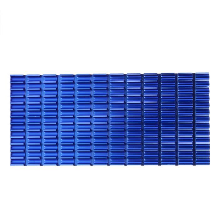 Akozon - Dissipateur De Chaleur En Aluminium Pour LED Haute Puissance, Dimensions 300x140x20 Mm, Ailettes