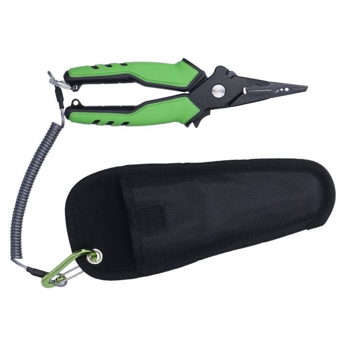 Kit De Pinces De Pêche En Aluminium - Pince à Nez, Coupe-fil, Extracteur D'hameçon - Outil Portable Pour Pêche, Camping, Plein Air
