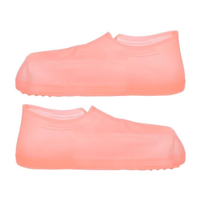 MoonyLI Couvre-Chaussures Imperméables, Couvre-Chaussures En Silicone Réutilisables Pour Homme/Femme - 1 Paire (2 PCS) (Medium, Clear White