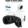 HAMSWAN VR Casque de Réalité Virtuelle, Lunettes 3D VR pour 3D Films et Jeux Compatibles avec iPhone XS/X/ 8/7/ 8 Plus/ 6S Samsung S-1