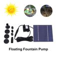 Pompe solaire de fontaine - Pompe à eau flottante de fontaine d'énergie solaire pour l'aquarium de piscine de bassin de jardin-1