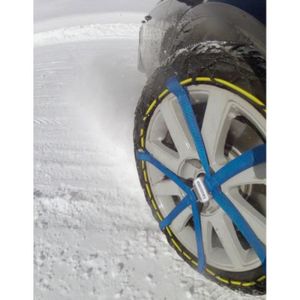 Chaussettes à Neige Pour Pneus - Paire XL Pour 215/60 R17 - Homologuées EN 16662-1, Anti-Dérapant Glace/Neige