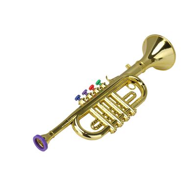 Trompette Jouet Pour Enfants - Imitation Réaliste, 33,5 Cm - Instrument De Musique Pour Garçons Et Filles à Partir De 3 Ans - Idéal Pour Fêtes Et Jeu D'Imitation