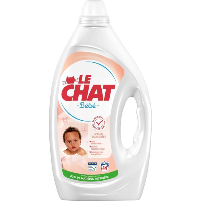 Bébé-Lessive Liquide-Spécial Taches Bébé-Respect des Peaux Sensibles ...