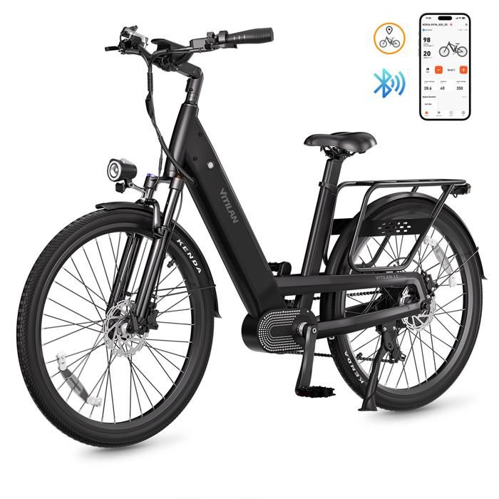 Vélo électrique urbain VITILAN L5 Capteur de couple Noir — free download