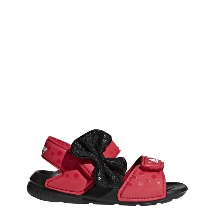 Sandales adidas Disney Minnie AltaSwim rouge fonc noir blanc