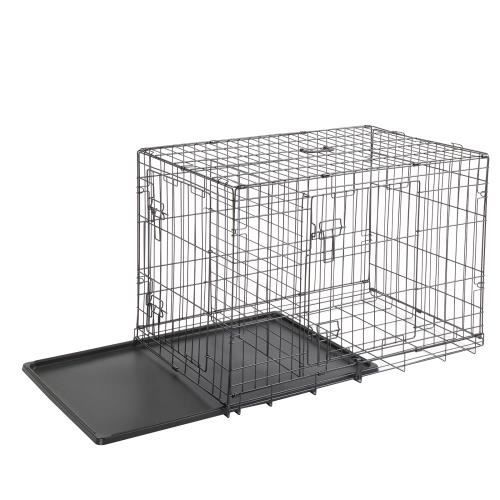 Cage de transport pour chien pliable Izymoove XXL 122 x 75,5 x 84 cm -  Niche à chien