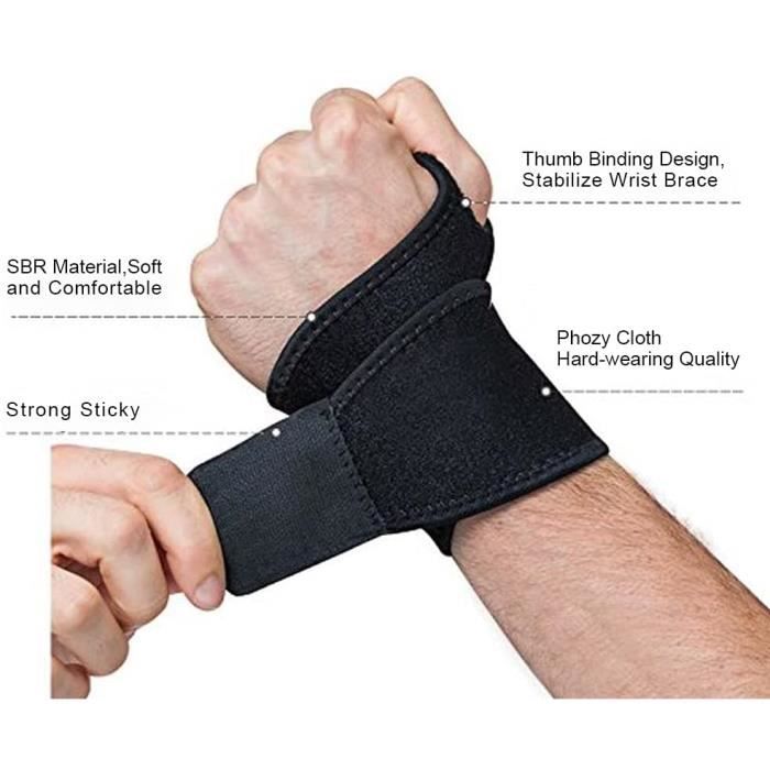 Protège-poignet,Bandage de poignet pour hommes et femmes, soutien, levage  de poids, Crossfit, poignée d'entraînement - Camo Gray[E] - Achat / Vente  Bandage de poignet pour hommes - Cdiscount