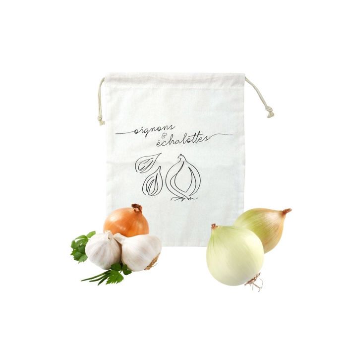 Rangement Pomme De Terre Oignon Ail Sac à Pommes De Terre Et Oignons | Matériau En Lin Et Coton | 26 X 38 Cm | Produit écologique | Sac De Rangement Alimentaire