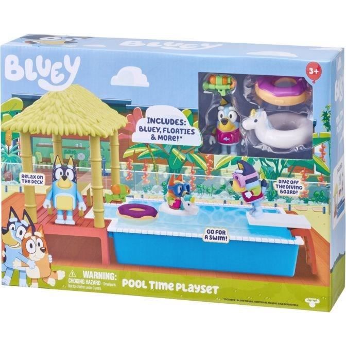Figurine La Piscine de Bluey - MOOSE TOYS - Playset avec accessoires pour  enfants de 3 ans et plus