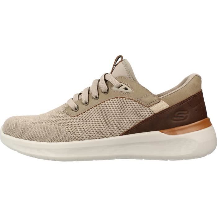 Basket Homme SKECHERS 117872 Marron Textile Lacets Marron Cdiscount Chaussures