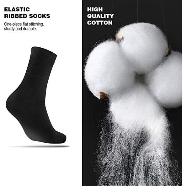 Chaussettes Homme - Respirantes - 6 paires - Coton Blanc - Taille 35-43 -  Noir Noir - Cdiscount Prêt-à-Porter