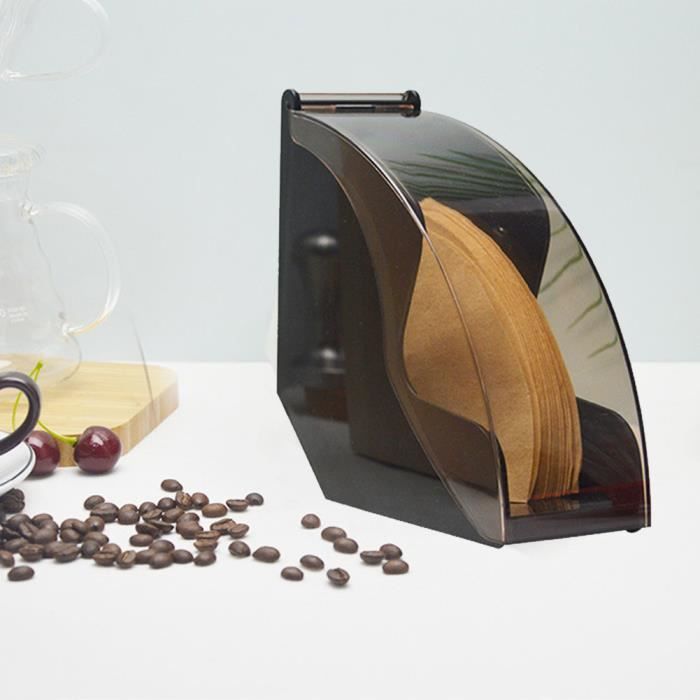 Nizirioo Support de filtre à café en forme d'éventail noir