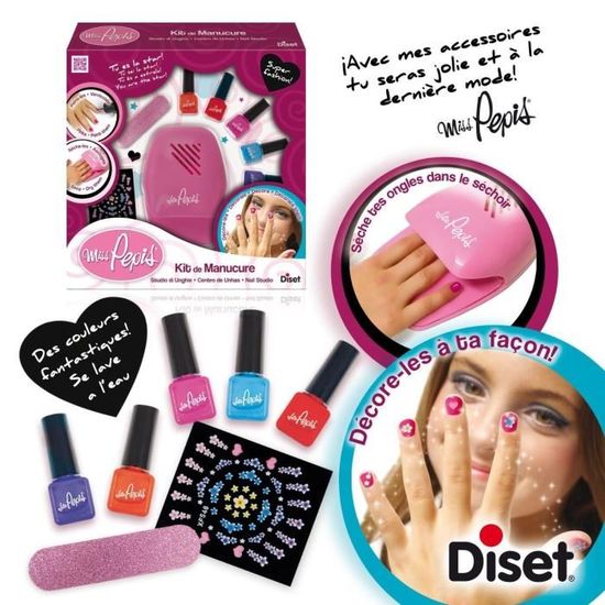 Diset 46665 Miss Pepis Bijou Et Cosmétique Le Kit De Manucure