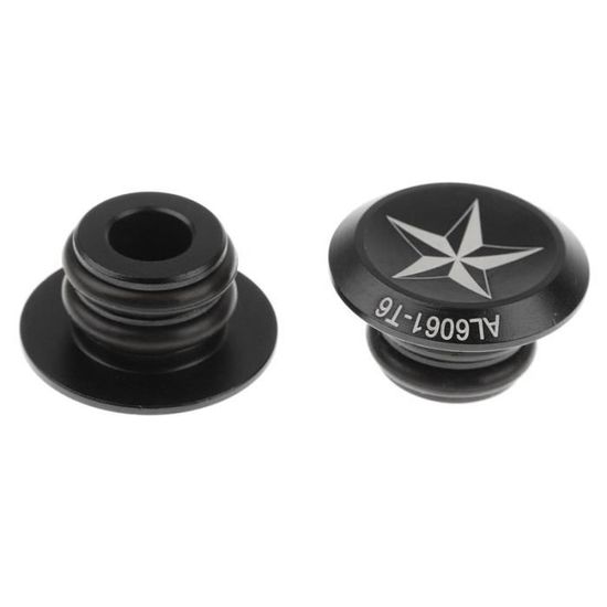 Keenso Bouchons de Guidon de v/élo 1 Paire en Alliage daluminium Bouchons dextr/émit/é de Guidon de v/élo poign/ées de Guidon de v/élo Bouchons dextr/émit/é de Barre pour VTT v/élo de Route