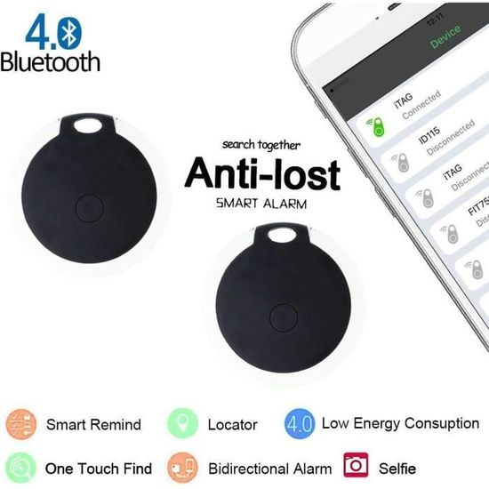 Traceur D'objets Bluetooth Avec Alarme Bidirectionnelle - Pour Clés, Portefeuilles, Sacs, Trousseaux - 5