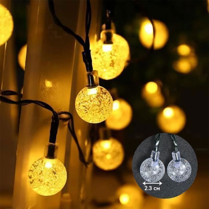 Guirlandes Lumineuses Solaires Étoiles 7m 50 LED - 8 Modes - Étanche Pour Jardin, Noël Et Mariage