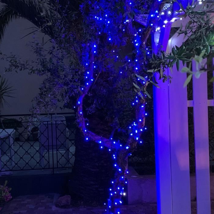 Guirlande lumineuse de Noël 240 LED multicolores et blanc effet flash
