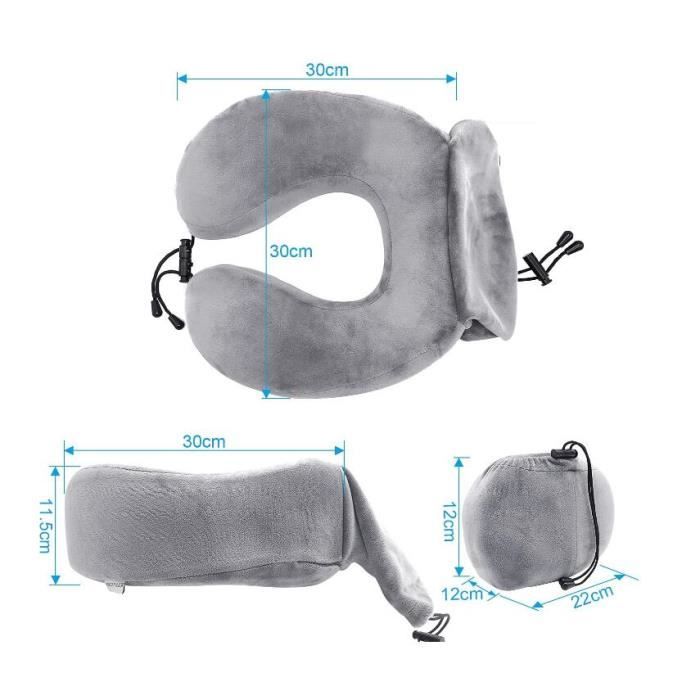 Coussin Mousse Mémoire Forme MOLPHIT 70x40x10cm - Pour Nuque Et Positionnement