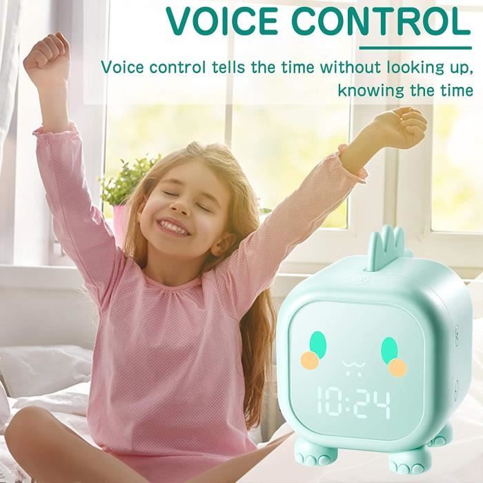 Réveil digital enfants - Réveil digital chambre - Radio réveil digital -  Veilleuse