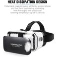 HAMSWAN VR Casque de Réalité Virtuelle, Lunettes 3D VR pour 3D Films et Jeux Compatibles avec iPhone XS/X/ 8/7/ 8 Plus/ 6S Samsung S-3