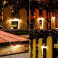 Leytn® Lot de 6 Lampe solaire extérieur Lampes de pont Lampe de jardin pour Clôture Terrasse Jardin Marche Escalier-3