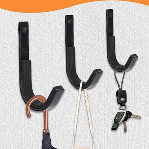 Lot De 2 Crochets De Garage Robustes, Crochets De Rangement Muraux Utilitaires En Acier Organisateur Mural Petit Noir Et Circulaire 90523782