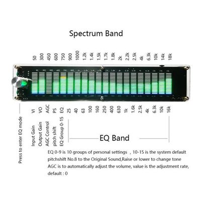 Égaliseur Numérique 15 Bandes Double Canal Avec Télécommande - Affichage Spectre 31 Bandes - Alimentation 100-240V - 13