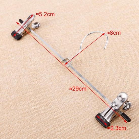 Hihamer Lot de 10 cintres antid/érapants pour pantalons manteaux /Économie despace Pour ranger les jupes et v/êtements costumes jupes Chrom/és R/églables