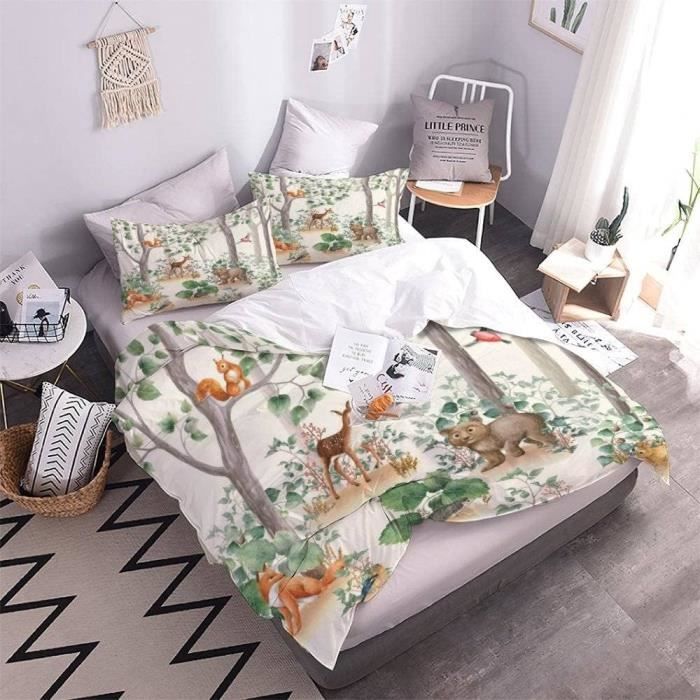 Housses De Couettes 200X200 Cm Loup Animal Housse Couette Ado Avec  Fermeture Éclair Avec Deux Taies D'Oreiller 65X65 Cm Paru[t33167] -  Cdiscount Maison