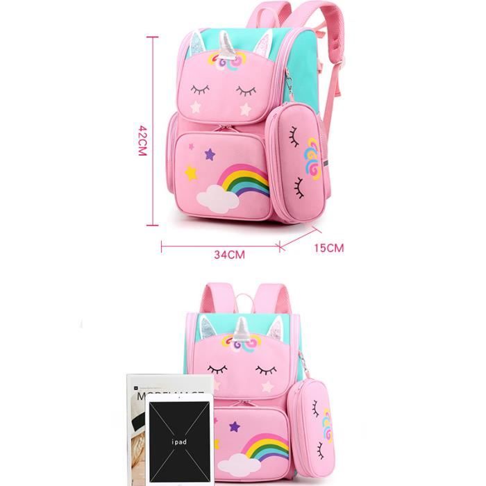 Sac à Dos Pour Filles Enfants Cartable Fille Primaire Sac à Dos