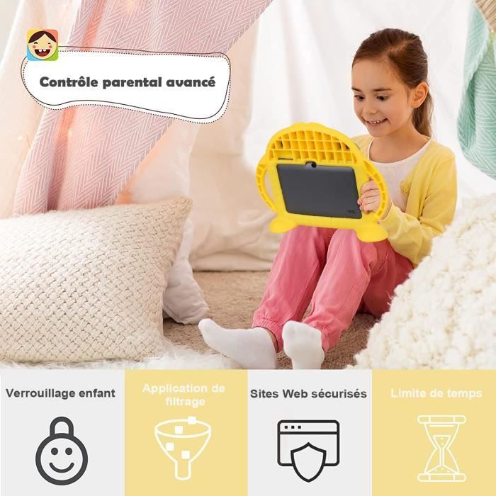 tablette 7 pouces enfants double carte double à rester full Netcom Tablet  PC - jaune
