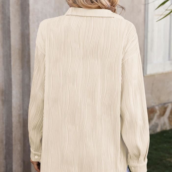 Chemise Femme,Chemise à Rayures Manches Longues,élégant Blouse