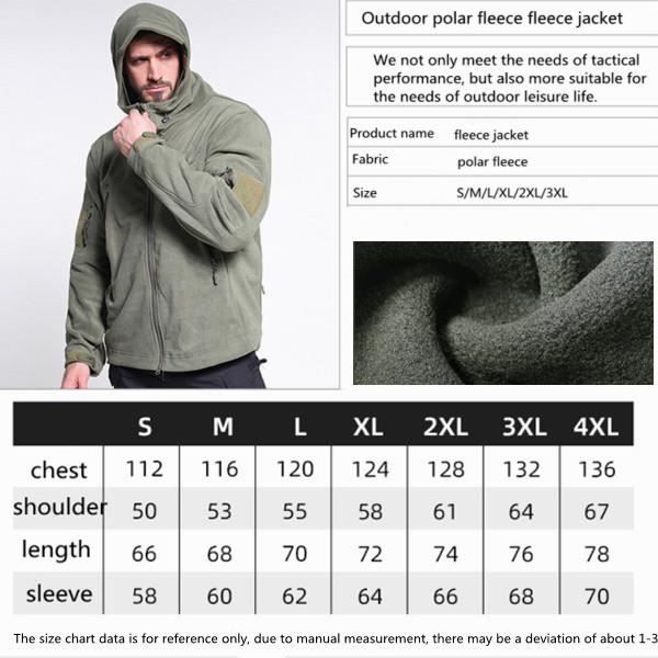 Veste polaire chaude pour homme avec capuche - ZGEER - Vert - Manches  longues - Sport d'hiver